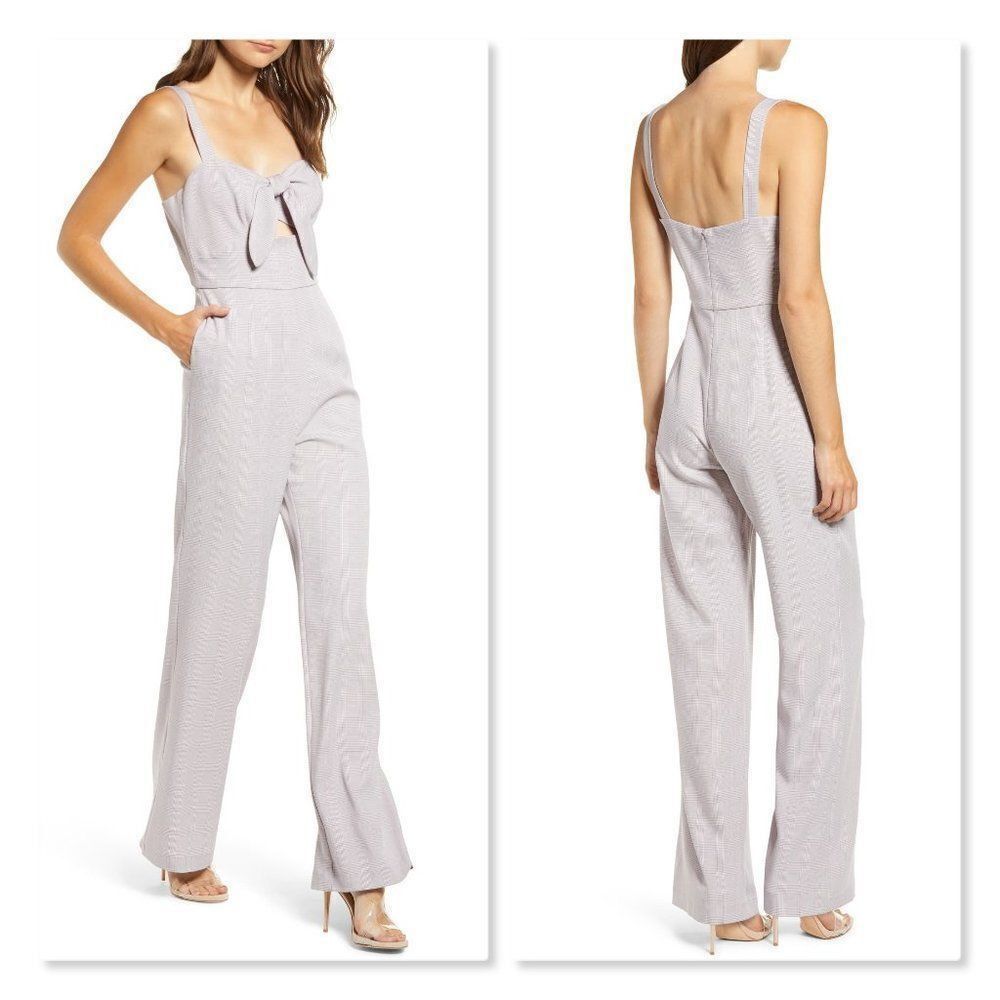WAYF Roxy Glen Plaid Jumpsuit sz XXL